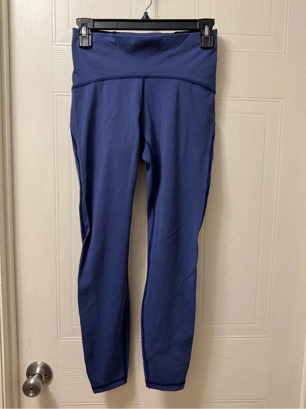 lululemon athletica Navy Blue Women's Pants with Size Button Detail